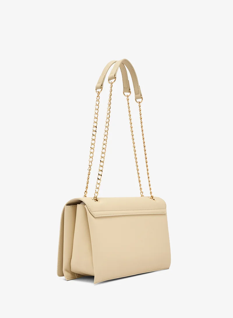 لوف موسكينو حقيبة كروس بودي جلد البولي يوريثين بتصميم قلب جريء